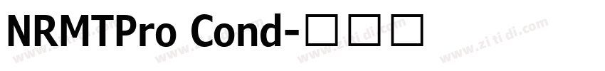 NRMTPro Cond字体转换
